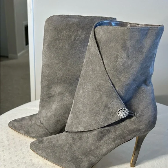 CHARLES BY CHARLES DAVID PISTOL MIRCROSUEDE WRAP-AROUND BOOT 8.5 NWOT - Picture 6 of 8